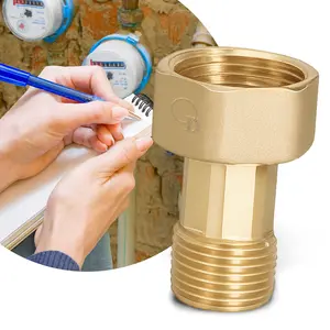 Półśrubunek mosiężny do wodomierza 5/4'' GW x 1'' GZ