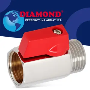 Zawór mini z wymiennym uchwytem 1/2'' GW x 1/2'' GZ