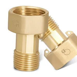 Półśrubunek mosiężny do wodomierza 1'' GW x 3/4'' GZ