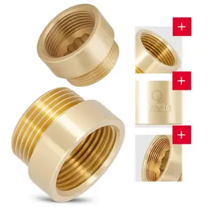 Przedłużka mosiężna 1/2'' GW x 1/2'' GZ x 10 mm