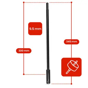 Przedłużka do otwornic - długość 300 mm, 9,5 mm Hex