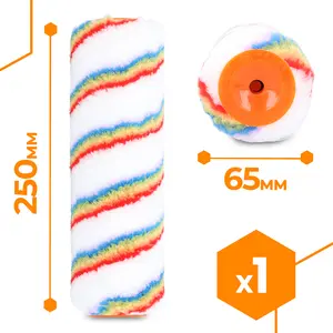 Wałek malarski z poliakrylu fazowany Elitacolor 8 mm x 48 mm x 250 mm