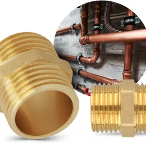 Złączka mosiężna 3/8'' GZ x 3/8'' GZ