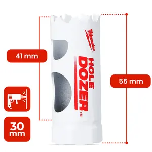 Otwornica bimetalowa kobaltowa HOLE DOZER™ 30 mm