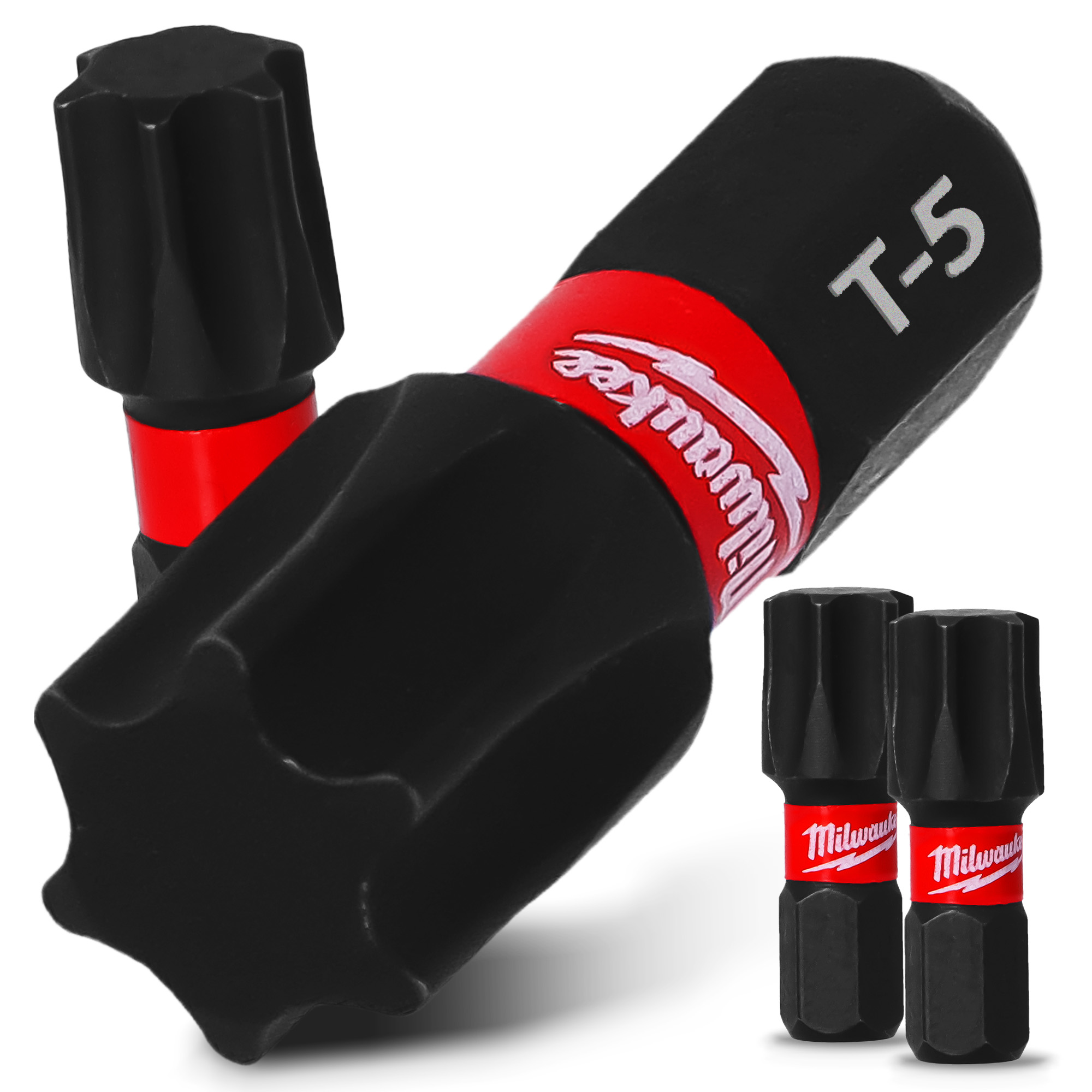 2x Magnetisch Bit TX50 25mm Pozidriv Stahl Schraubendreher MILWAUKEE Magne