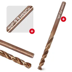 Wiertła do metalu HSS-G RED COBALT 3,3 mm