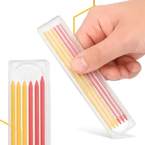 Wkłady do ołówka stolarskiego automatycznego 2,8 mm czerwony 3 szt., żółty 3 szt.