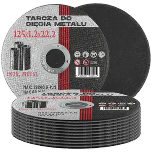 Tarcza do cięcia metalu 125 mm x 22,2 mm x 1,2 mm 10 szt.