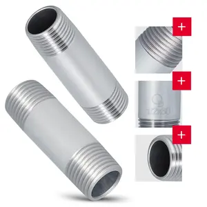Rura stalowa gwintowana 1/2'' GZ x 1/2'' GZ 60 mm