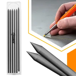 Wkłady do ołówka stolarskiego automatycznego 2,8 mm czarny 6 szt.