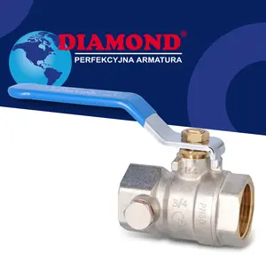 Zawór kulowy z odpowietrznikiem i dławikiem 30 bar 3/4'' GW x 3/4'' GW