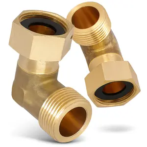 Półśrubunek mosiężny kątowy 1/2'' GW x 1/2'' GZ