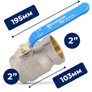 Zawór kulowy z dławikiem 30 bar 2'' GW x 2'' GW