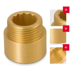  Złączka mosiężna 3/4'' GW x 1/2'' GZ