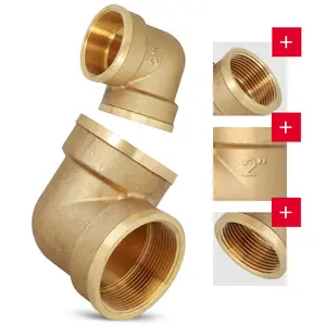 Kolano mosiężne 2'' GW x 2'' GW
