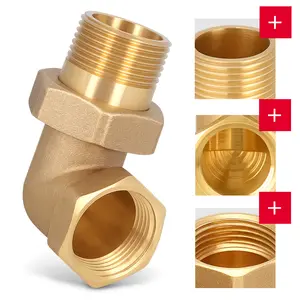 Śrubunek mosiężny kątowy 3/4'' GW x 3/4'' GZ